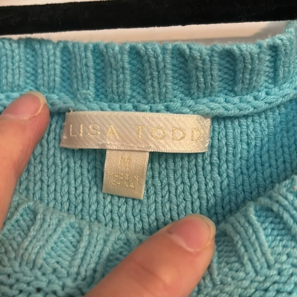 Lisa Todd Cropped Star Sweater